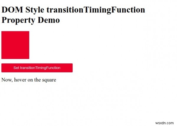 HTML DOM Style chuyển tiếpTimingFunction thuộc tính 