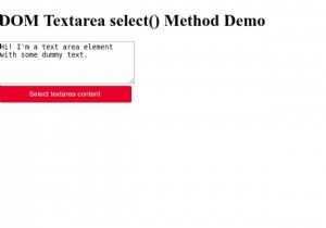 Phương thức select() của Textarea trong HTML DOM