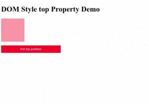 Thuộc tính top của Style trong HTML DOM