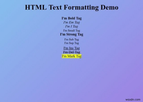 Định dạng văn bản HTML 