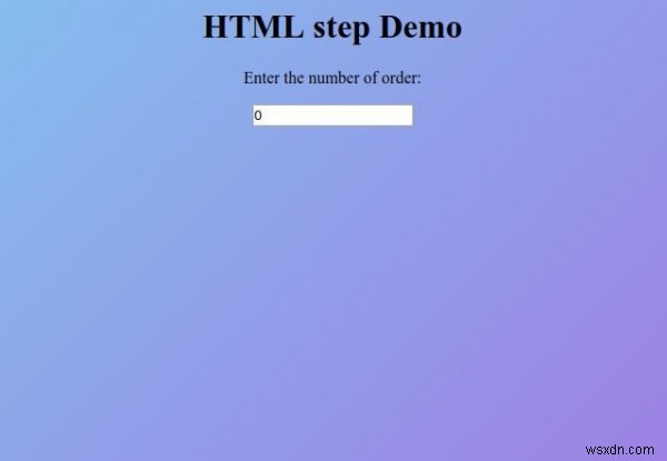 Thuộc tính bước HTML 