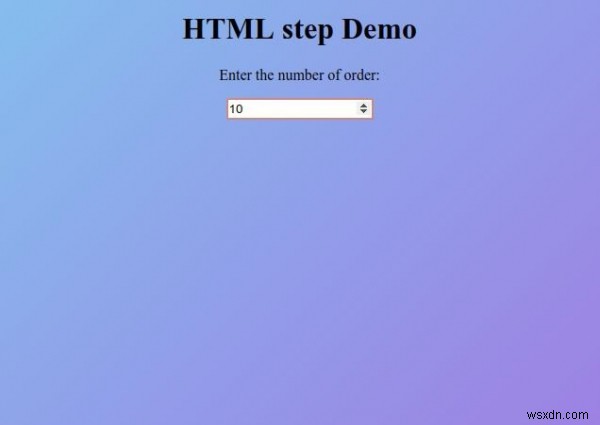 Thuộc tính bước HTML 