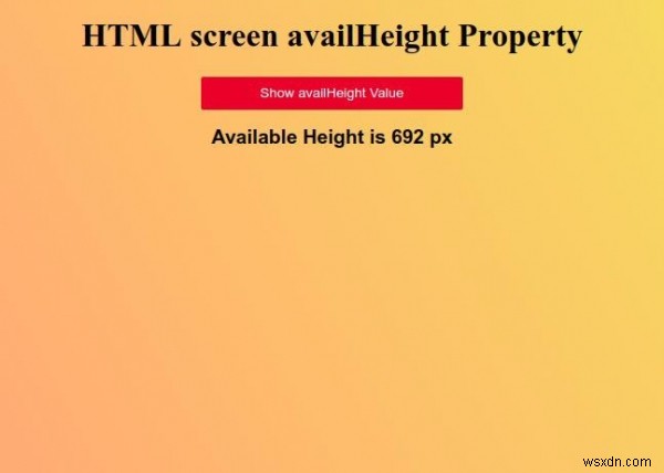 Lịch phát sóng màn hình HTML 