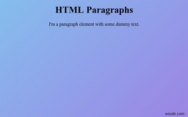 Đoạn văn HTML 