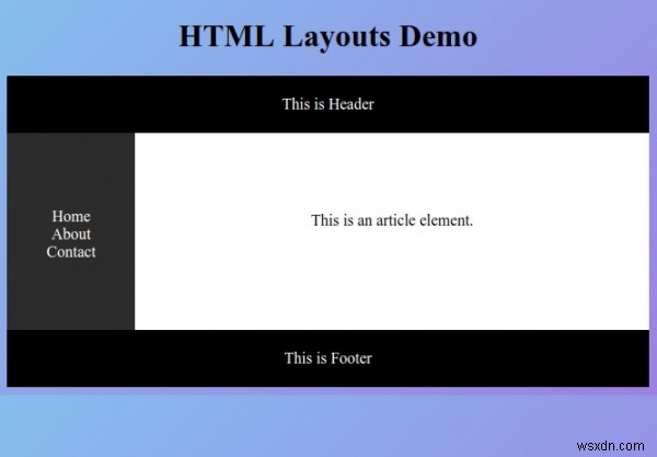 Bố cục HTML 