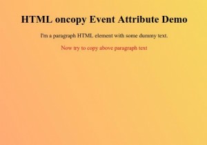 Thuộc tính sự kiện nội soi HTML 