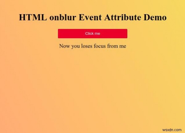 Thuộc tính sự kiện onblur HTML 