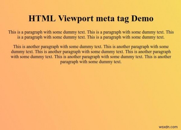 Thẻ meta HTML Viewport cho Thiết kế web đáp ứng 