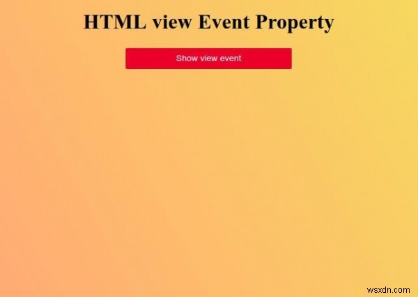 Chế độ xem HTML Thuộc tính sự kiện 