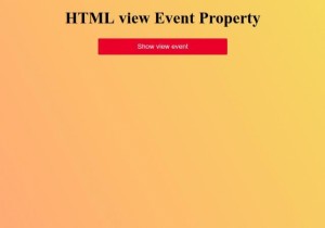 Chế độ xem HTML Thuộc tính sự kiện 