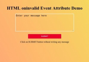Thuộc tính sự kiện không hợp lệ HTML 