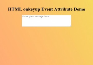 Thuộc tính sự kiện onkeyup HTML 