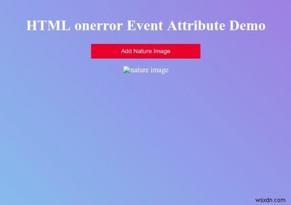 Thuộc tính sự kiện onerror HTML 