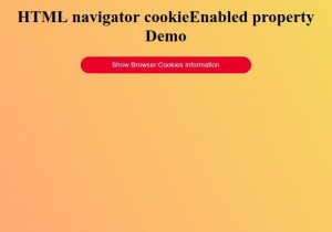 Cookie HTML Navigator Thuộc tính đã bật 