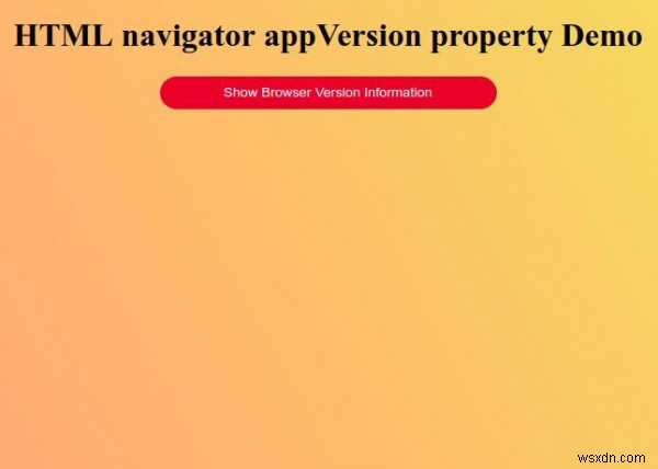 Ứng dụng HTML Navigator Thuộc tính phiên bản 