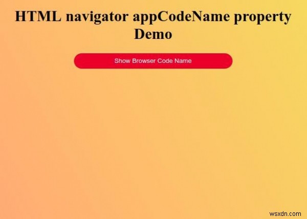 Ứng dụng HTML Navigator Thuộc tính CodeName 