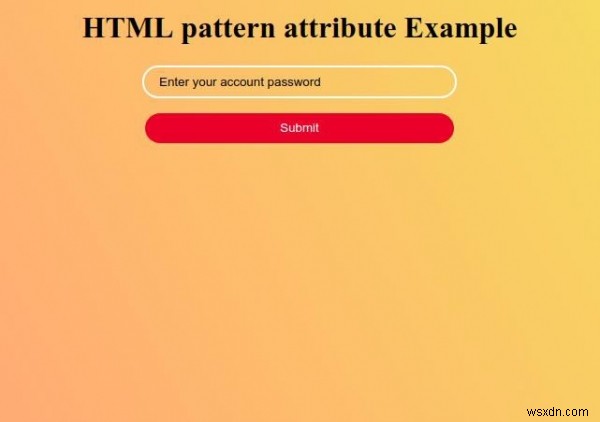 Thuộc tính mẫu HTML 