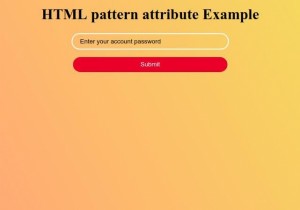 Thuộc tính mẫu HTML 