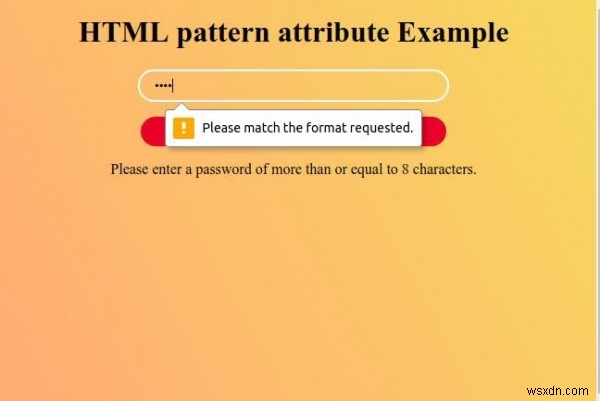 Thuộc tính mẫu HTML 