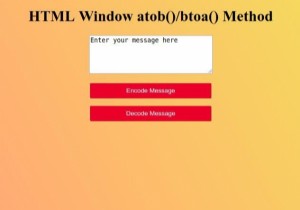 Phương thức btoa () Cửa sổ HTML 