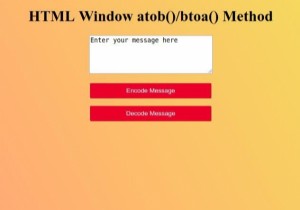 Phương thức HTML Window atob () 