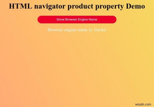 Thuộc tính sản phẩm HTML Navigator 