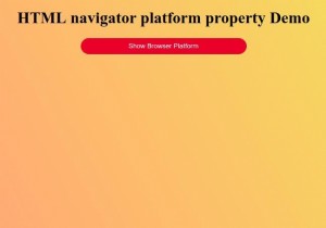Thuộc tính nền tảng HTML Navigator 