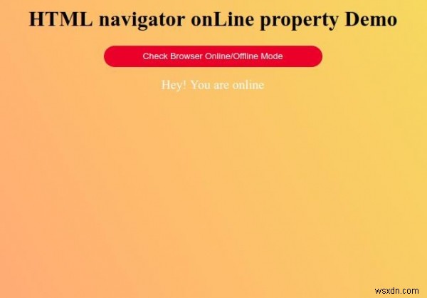 Thuộc tính onLine Navigator HTML Navigator 