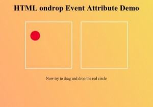 Thuộc tính sự kiện ondrop trong HTML
