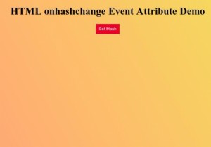 Thuộc tính sự kiện onhashchange HTML 