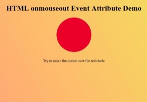 Thuộc tính sự kiện onmouseout trong HTML