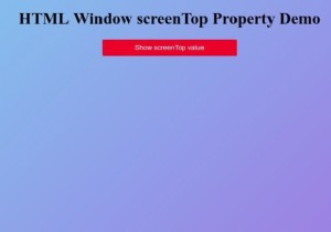 Màn hình cửa sổ HTML 