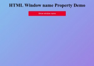 Thuộc tính tên cửa sổ HTML 