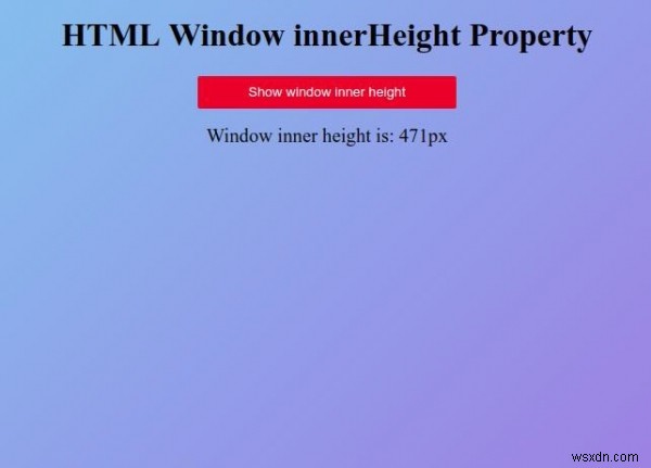 Thuộc tính bên trong cửa sổ HTML 