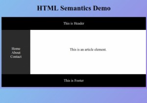 Ngữ nghĩa HTML5 