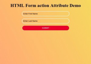 Thuộc tính hành động biểu mẫu HTML 