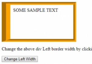Thuộc tính borderLeftWidth trong HTML DOM Style