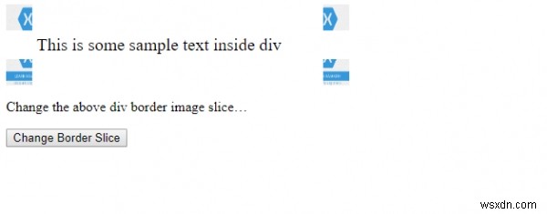 HTML DOM Style borderImageSlice Property 