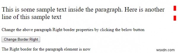 HTML DOM Style borderRight Thuộc tính 