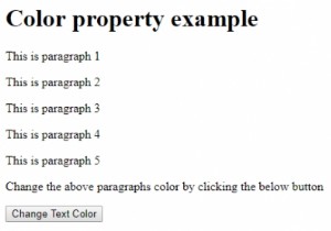Thuộc tính màu HTML DOM Style 