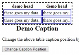 HTML DOM Style captionSide thuộc tính 