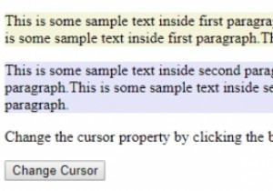 Thuộc tính cursor trong HTML DOM Style