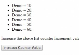 HTML DOM Style counterIncrement Thuộc tính 