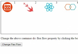 Thuộc tính flexFlow kiểu HTML DOM 