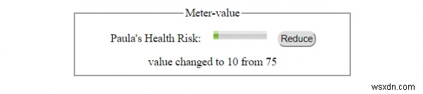 HTML DOM Meter value Thuộc tính 