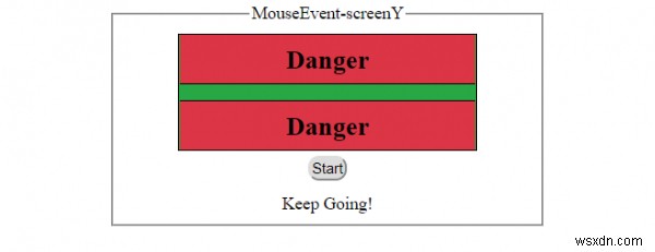 HTML DOM MouseEvent screenY Thuộc tính 