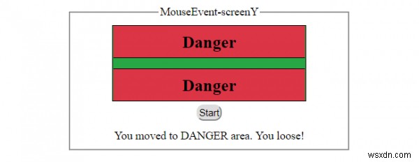 HTML DOM MouseEvent screenY Thuộc tính 