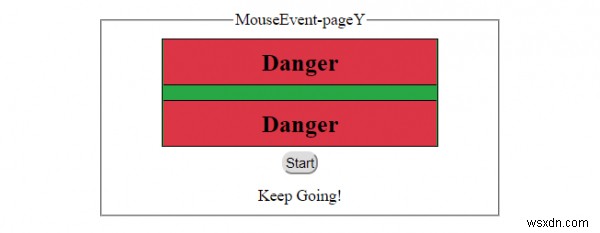 HTML DOM MouseEvent pageY thuộc tính 