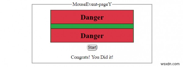 HTML DOM MouseEvent pageY thuộc tính 