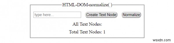 Phương pháp HTML DOM normalize () 